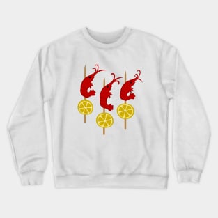 Prawn Brochette Crewneck Sweatshirt